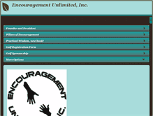 Tablet Screenshot of encouragementunlimited.org